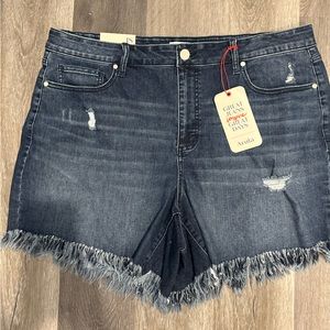 Arula distressed denim short - NWT
